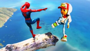 GTA 5 Water Ragdolls Spiderman vs Subway Surfers Jumps/Fails #110 (Euphoria physics Funny Moments)