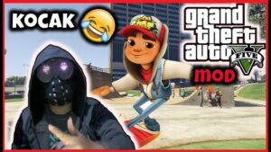KOCAk.!!! GTA 5 MOD SUBWAY SURFER GAMER INDONESIA
