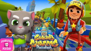 RUN! RUN! RUN! STAR JAKE GOLD RUN - SUBWAY SURFERS MARRAKESH 2021 VS TALKING TOM GOLD RUN