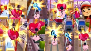 SUBWAY SURFERS PARIS 2020 : COLLECTING HEART TOKENS and KEYS COMPILATION!
