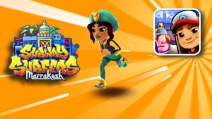 SUBWAY SURFERS SALMA WITH SCARAB BOARD