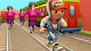 Scary Teacher 3D vs Subway Surfers