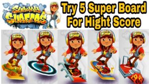 Subway Surfers 5 Special Power Board for increase score