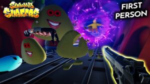 Subway Surfers Jadi SHOOTER Dan PLATFORMER! | TANTANGAN SUBWAY SURFERS FIRST PERSON