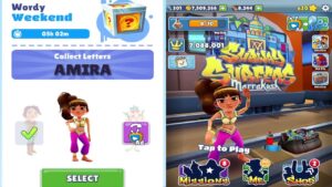 Subway Surfers: Marrakesh - Wordy Weekend Amira - Gameplay
