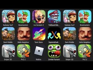 Subway Surfers,Bowmasters,Ice Scream 2,Troll Quest Video Games,Dark Riddle Classic,Hello Neighbor,..