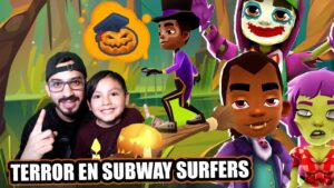 Terror en Subway Surfers | Bosque del Terror en Halloween | Juegos Karim Juega