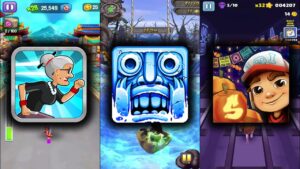 Angry Gran Run Vs Temple Run 2 Frozen Shadows Vs Subway Surfers Mexico Halloween 2021 - Endless Run