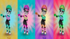 Colors Reaction Subway Surfers Mexico Halloween 2021 - Unlocked New Character Derby macabre Outfit