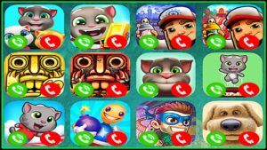 FAKE CALL Tom Friends,Tom Gold Run,Subway Surfers,Temple Run,Temple Run 2,Kick The Buddy,Talking Ben