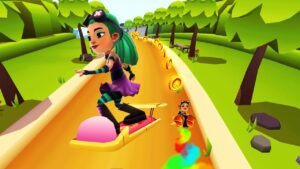 Nina Cyperpunk Outfit Và Ván Trượt Sunset Smooth Drift - Subway Surfers Marathon Berlin