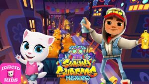 RUN! RUN! RUN! JAKE GOLD RUN - SUBWAY SURFERS MEXICO 2021 VS TALKING TOM GOLD RUN ANGELA