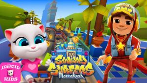 RUN! RUN! RUN! STAR JAKE GOLD RUN - SUBWAY SURFERS MARRAKESH 2021 VS TALKING TOM GOLD RUN ANGELA