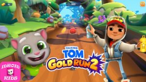 RUN! RUN! RUN! TALKING TOM GOLD RUN 2 VS SUBWAY SURFERS