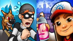 Robbery Bob vs Subway Surfers New Update Gameplay Android,ios Part 30