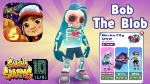 SUBWAY SURFERS 10 YARS Bob the Blob MEXICO CITY CREW Spooky trio  gameplay walkthrough ios android