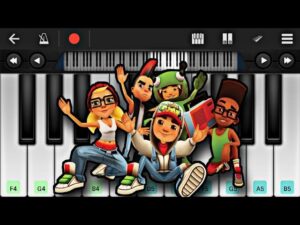 SUBWAY SURFERS ON PIANO (PERFECT PIANO) EASY Piano Mobile| Walkband App| Piano Tutorial