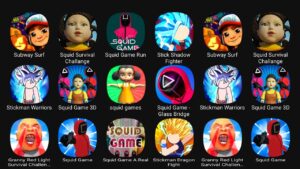 Subway Surf, Squid Survival Challange, Squid Game Run, Stick Shadow Fighter, Stickman Warriors....