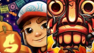 Subway Surfers 🎃 HALLOWEEN UPDATE: MEXICO 2021! VS Temple Run ‪2‬ 🤿 BLAZING SANDS