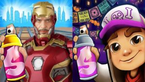 Subway Surfers Mexico 2021 Tagbot Space Outfit vs Iron Man Subway Run Gameplay HD