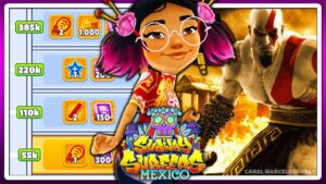 Subway Surfers Mexico Halloween 2021 | God of War em Primeira Pessoa | Recorde com Jenny Party