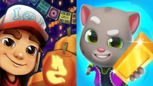 Subway Surfers Mexico Halloween 2021 VS TALKING TOM GOLD RUN 2 ANDROID GAMEPLAY - TALKING TOM