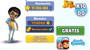 Subway Surfers Monedas dobles 1x1000