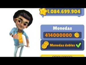 Subway Surfers cada moneda vale 2.000.000.  increíble noo