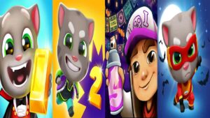 Subway Surfers vs Gold Run | Talking Tom Gold Run 2 vs Hero Dash Gameplay 2021