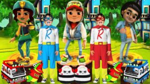 Tag with Ryan vs Subway Surfers Marrakesh World Tour - All Characters Unlocked vs Combo Panda Boards