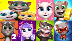 Talking Tom 2 vs Subway Surfers | Gold Run vs Talking Angela 2 vs Talking Tom & Talking Tom Friends