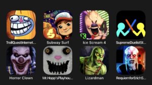 Troll Quest Internet Memes, Subway Surf, Ice Scream 4, Supreme Duelist Stickman, Horror Clown....