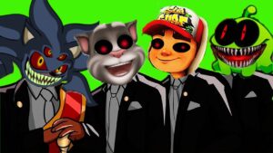 WOW! Sonic.EXE & Om Nom.EXE & Subway Surfers.EXE & My Talking Tom.EXE - Coffin Dance (cover) at 3AM