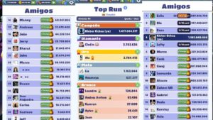 collecting coins with Facebook friends Subway Surfers