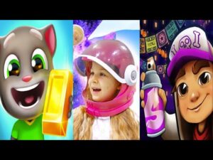 iGameMix🏛KIDS DIANA TRICKY Vs.SUBWAY SURFERS Vs.TALKING TOM GOLDRUN👏Kid Gameplay #113