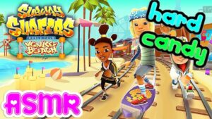ASMR Gaming 🍀 Subway Surfers Venice Beach Relaxing Hard Candy Sounds 💤