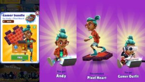 HOW TO GET GAMER BUNDLE FOR FREE IN SUBWAY SURFERS WORLD TOUR VENICE BEACH 2021 @AM SURFER