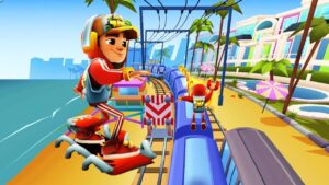 Jake Star Outfit Và Ván Trượt Skull Fire Super Speed - Subway Surfers Venice Beach Update