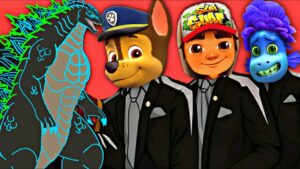 PAW Patrol  & Subway Surfers &  Luca 2021 &  Godzilla - Coffin Dance Cover Meme