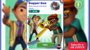 SUBWAY SURFERS  DAPPER DUO BUNDLE FOR FREE IN SUBWAY SURFERS VENICE BEACH 2021 BY TIME TRAVEL