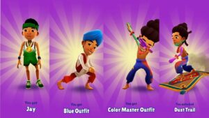 SUBWAY SURFERS JAY & COLOR MASTER OUTFIT, DUST TRAIL IN SUBWAY SURFERS WORLD TOUR VENICE BEACH 2021