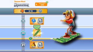 SUBWAY SURFERS SEASON HUNT REWARD BAMBOO BOARD VANCOUVER 2021
