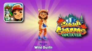 SUBWAY SURFERS VANCOUVER 2021 JIA WILD OUTFIT WITH BENGAL BOARD