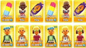 SUBWAY SURFERS WORLD TOUR VENICE BEACH 2021: DYLAN & WALKMAN OUTFIT & TOP RUN REWARDS @AM SURFER