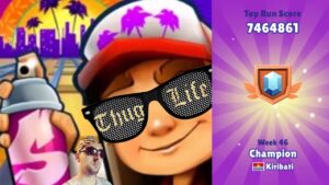 Subway Surfers Kiribati Best Score with no hoverboards, Score Boosters or Headstarts