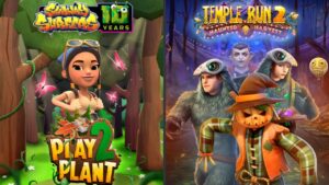 Subway Surfers 🌰 NEW UPDATE: VANCOUVER, PLAY 2 PLANT 2021! Vs 🎃 Temple Run 2 🧛🏻‍♂️ HAUNTED HARVEST!