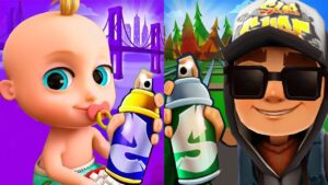 Subway Surfers Vancouver 2021 Jake Dark Outfit vs Baby Johny Johny Yes Papa Run Gameplay HD