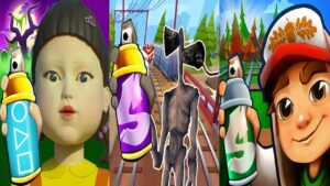 Subway Surfers Vancouver 2021 Manny vs SQUID GAME with Siren Head Gameplay HD