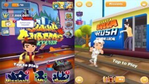 Subway Surfers: Vancouver VS Chhota Bheem Rush Mumbai Local Gameplay