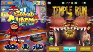 Subway Surfers: Vancouver VS Temple Run 2 Haunted Harvest! Walkthrough